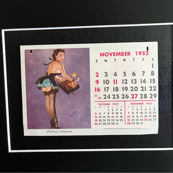 Art | Vintage November 1952 Calendar Girl | Poshmark art-vintage-november-1952-calendar-girl-poshmark